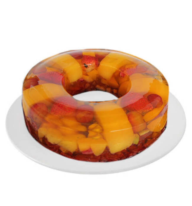 Gelatina fantasía de frutas